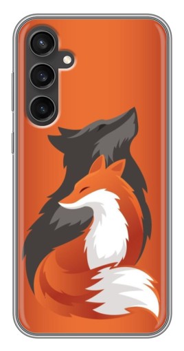 Чехол с печатью "Лиса ART" для Samsung Galaxy S23 FE