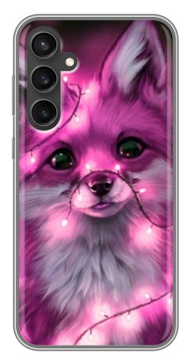 Чехол с принтом "Лисичка розовая" для Samsung Galaxy S23 FE