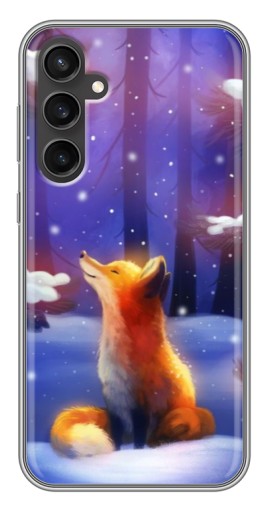 Силиконовый чехол с изображением "Лисичка в лесу" для Samsung Galaxy S23 FE