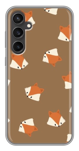 Чехол с печатью "Лисёнки" для Samsung Galaxy S23 FE