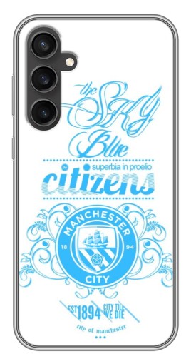 Силиконовый чехол с изображением "Лого Man Sity" для Samsung Galaxy S23 FE