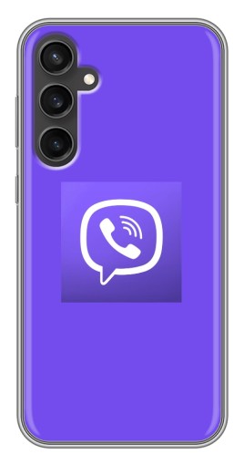 Силиконовый чехол с изображением "Лого Viber" для Samsung Galaxy S23 FE