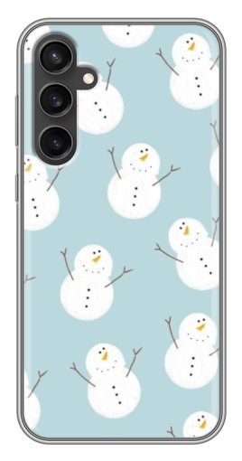 Чехол с принтом "Маленькие снеговики" для Samsung Galaxy S23 FE