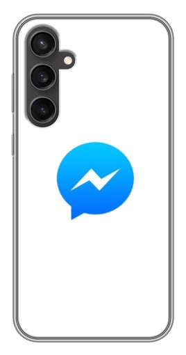Чехол с принтом "messenger logo" для Samsung Galaxy S23 FE