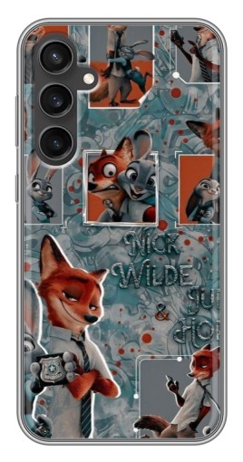 Силиконовый чехол с изображением "Ник и Джуди" для Samsung Galaxy S23 FE