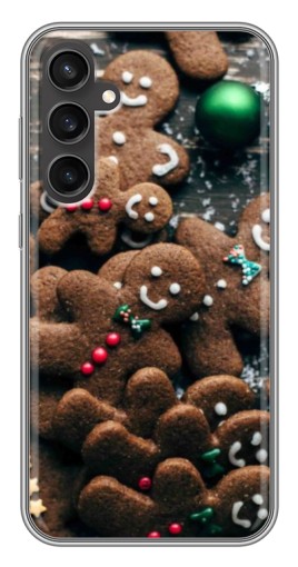 Чехол с принтом "Новогодние человечки" для Samsung Galaxy S23 FE