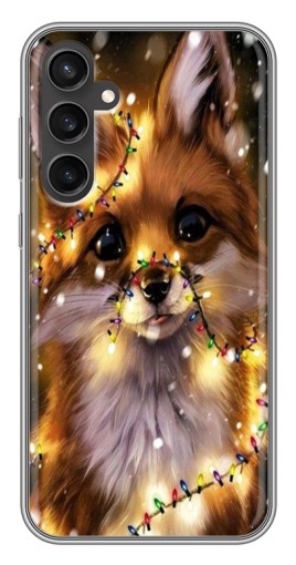Силиконовый чехол с изображением "Новогодний лесенок" для Samsung Galaxy S23 FE