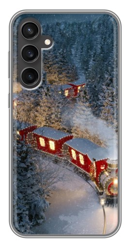 Чехол с принтом "Новогодний поезд" для Samsung Galaxy S23 FE