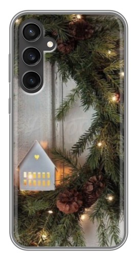 Чехол с печатью "Новогодний венок" для Samsung Galaxy S23 FE
