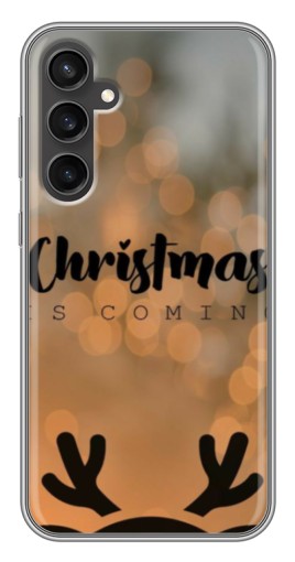 Чехол с картинкой "Новогодняя заставка" для Samsung Galaxy S23 FE