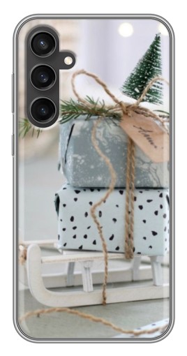Чехол с печатью "Подарки на санках" для Samsung Galaxy S23 FE