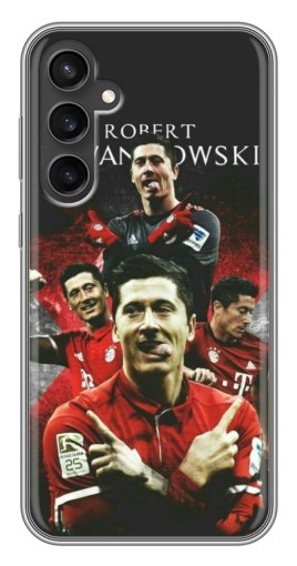 Чехол с картинкой "Польский футболист" для Samsung Galaxy S23 FE