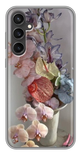 Чехол с печатью "Разноцветные орхидеи" для Samsung Galaxy S23 FE