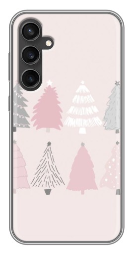Чехол с принтом "Разноцветные елки" для Samsung Galaxy S23 FE