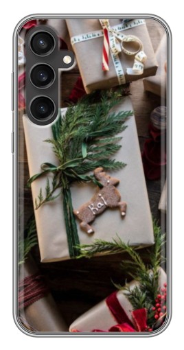 Силиконовый чехол с изображением "Рождественские подарки" для Samsung Galaxy S23 FE