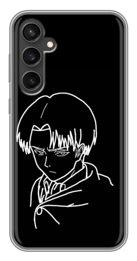 Силиконовый чехол с изображением "Силуэт Леви" для Samsung Galaxy S23 FE
