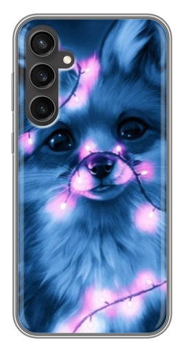 Чехол с принтом "Синяя лисичка" для Samsung Galaxy S23 FE