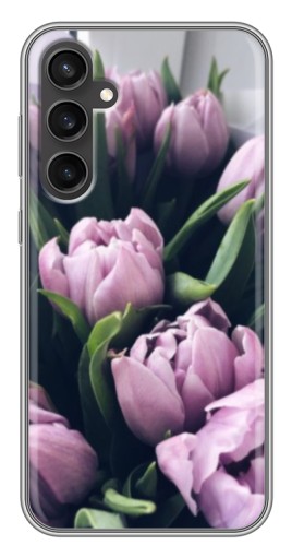Чехол с печатью "Сиреневые тюльпаны" для Samsung Galaxy S23 FE