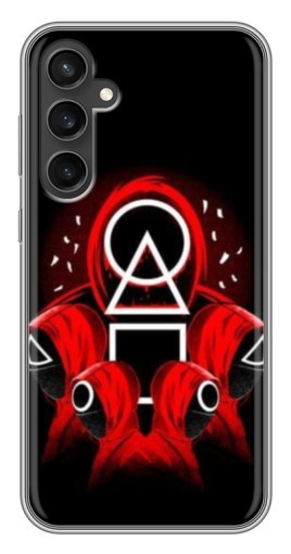 Чехол с картинкой "Солдаты с игры кальмара" для Samsung Galaxy S23 FE
