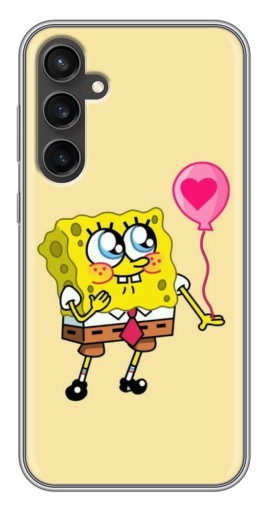 Чехол с принтом "СпанчБоб с шариком" для Samsung Galaxy S23 FE