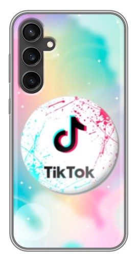 Силиконовый чехол с изображением "TikTok принт" для Samsung Galaxy S23 FE