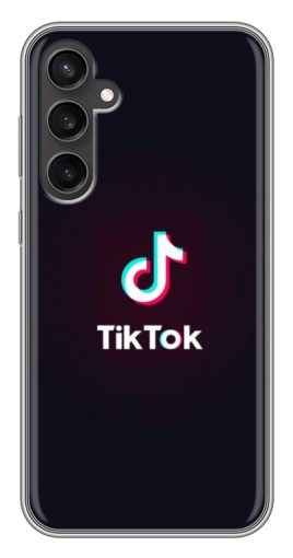 Чехол с картинкой "TikTok темный" для Samsung Galaxy S23 FE