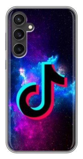 Чехол с картинкой "ТикТок в космосе" для Samsung Galaxy S23 FE