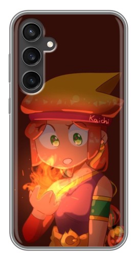 Чехол с печатью "Удивлённая Амбер" для Samsung Galaxy S23 FE