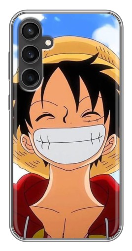 Силиконовый чехол с изображением "Улыбка Де Луффи" для Samsung Galaxy S23 FE