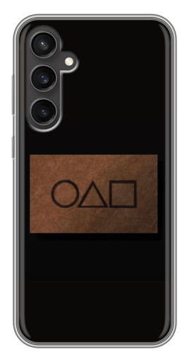 Силиконовый чехол с изображением "Визитка игра в кальмара" для Samsung Galaxy S23 FE