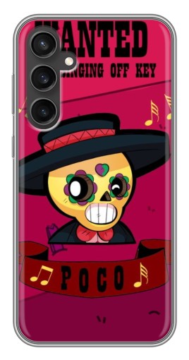 Чехол с картинкой "WANTED POCO" для Samsung Galaxy S23 FE