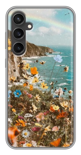 Чехол с картинкой "Яркие полевые цветы" для Samsung Galaxy S23 FE