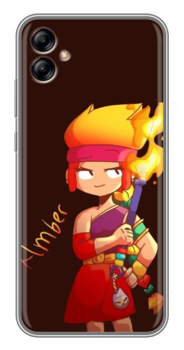 Чехол с принтом "Amber с факелом" для Samsung Galaxy A04e (A042)