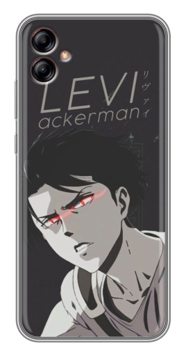 Силиконовый чехол с изображением "АОТ Леви" для Samsung Galaxy A04e (A042)