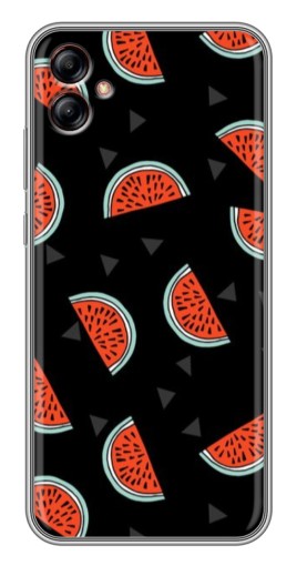 Чехол с печатью "Арбузы на черном" для Samsung Galaxy A04e (A042)