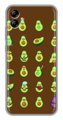 Чехол с принтом "Авокадики" для Samsung Galaxy A04e (A042)