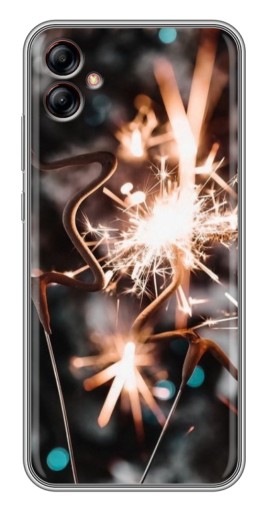 Чехол с печатью "Бенгальские огни" для Samsung Galaxy A04e (A042)