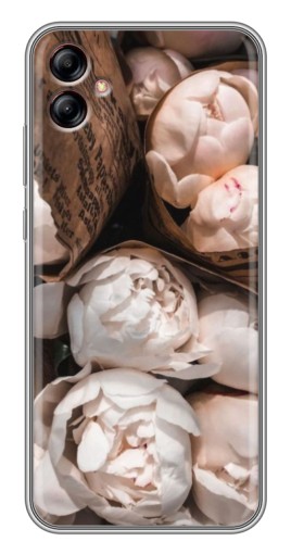 Силиконовый чехол с изображением "Букет пионов" для Samsung Galaxy A04e (A042)