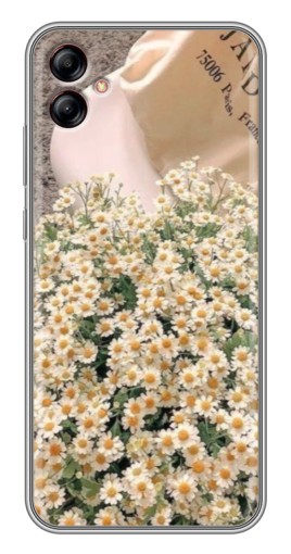 Силиконовый чехол с изображением "Букет ромашек" для Samsung Galaxy A04e (A042)