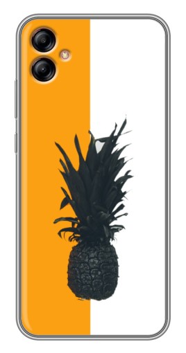 Силиконовый чехол с изображением "Черный Ананас" для Samsung Galaxy A04e (A042)
