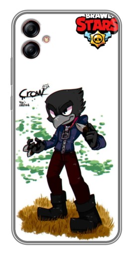 Чехол с печатью "Crow" для Samsung Galaxy A04e (A042)