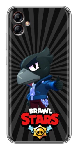 Силиконовый чехол с изображением "Crow Brawl Stars" для Samsung Galaxy A04e (A042)