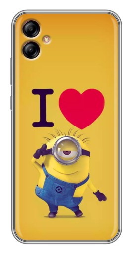 Чехол с принтом "I Love Minion" для Samsung Galaxy A04e (A042)