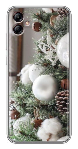 Чехол с принтом "Игрушки на елке" для Samsung Galaxy A04e (A042)