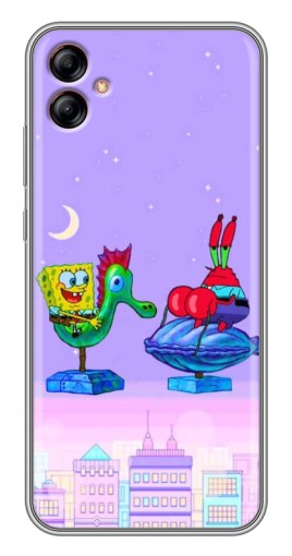 Чехол с принтом "Крабс и Спанч Боб" для Samsung Galaxy A04e (A042)