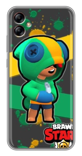 Силиконовый чехол с изображением "Leon Brawl Stars" для Samsung Galaxy A04e (A042)