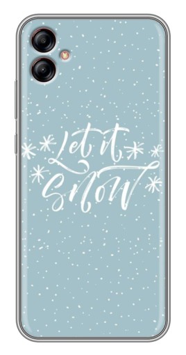 Чехол с картинкой "Let it Snow" для Samsung Galaxy A04e (A042)