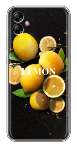 Чехол с печатью "Лимон на черном" для Samsung Galaxy A04e (A042)