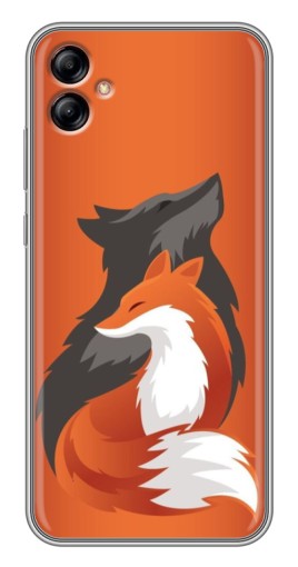 Силиконовый чехол с изображением "Лиса ART" для Samsung Galaxy A04e (A042)