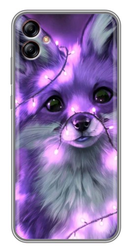 Силиконовый чехол с изображением "Лисенок фиолетовый" для Samsung Galaxy A04e (A042)